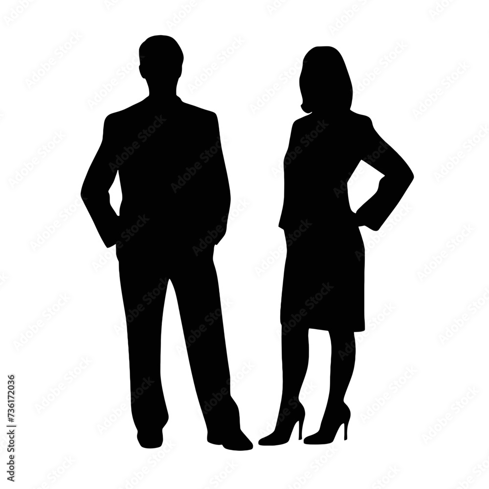 business people silhouette 