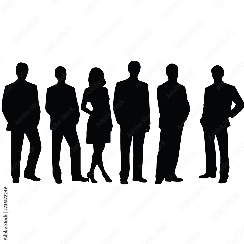 business people silhouette 