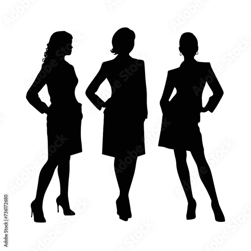 business people silhouette 