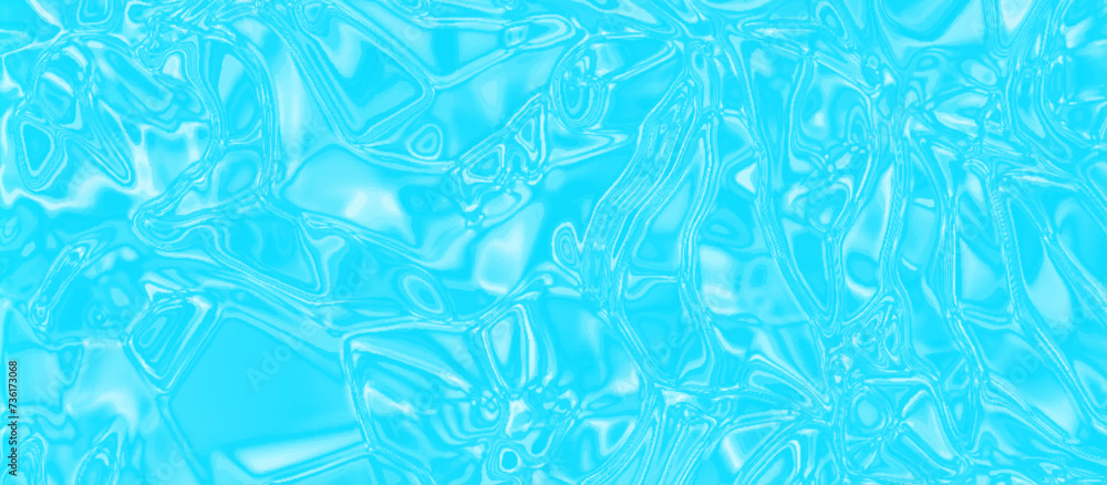seamless and crystalized abstract blue background with texture of marble, Crystal blue water surface texture, Abstract blue crystalized liquid pattern, blue background with quartz texture.