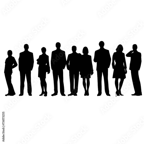 business people silhouette 