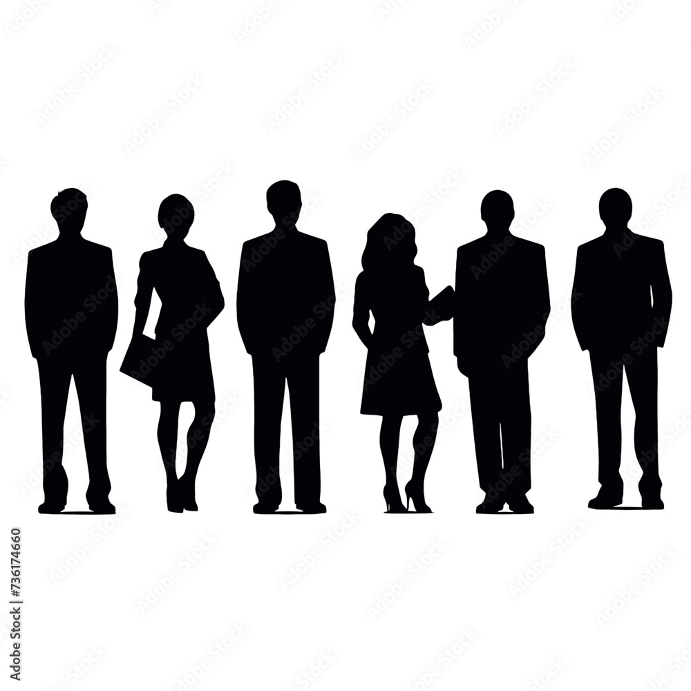 business people silhouette 