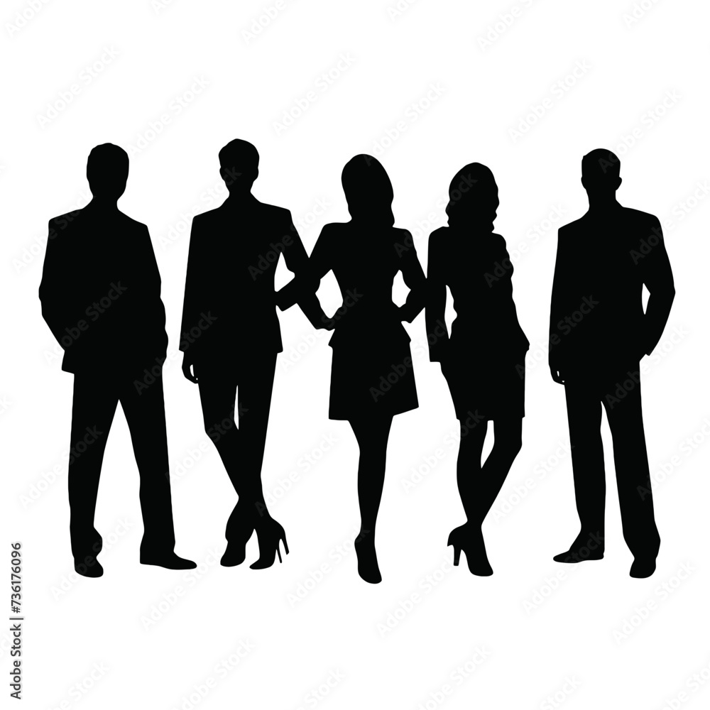 Fototapeta premium business people silhouette 