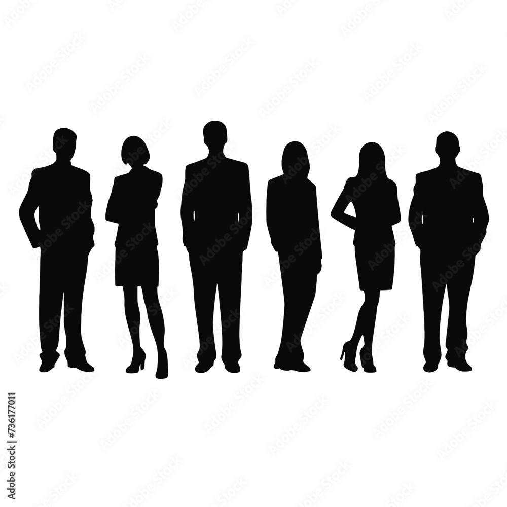 business people silhouette business people silhouette