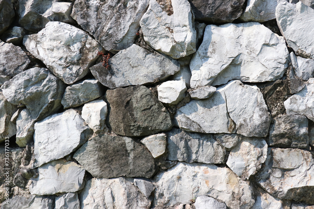 Wall made of stone for background