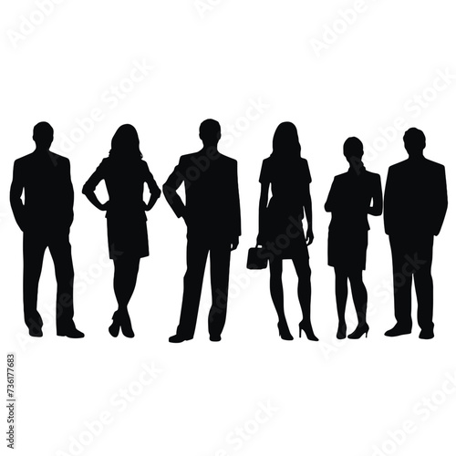 business people silhouette 