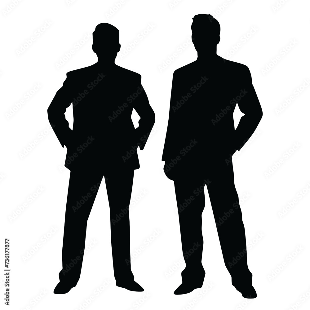 business people silhouette 