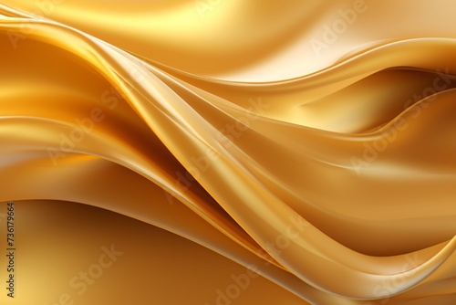 a gold fabric with a wavy pattern