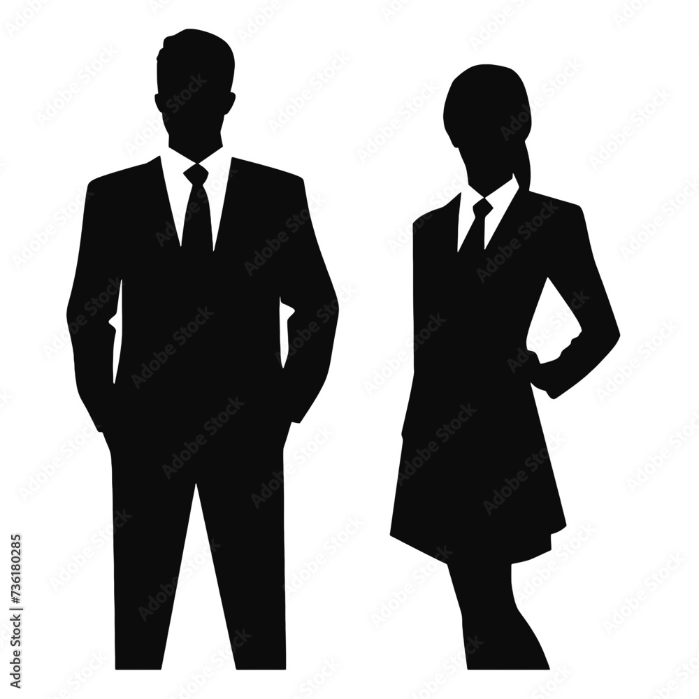business people silhouette business people silhouette