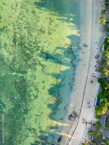 Wallpaper Mural aerial view of the beach of Ifaty in the morning, Madagascar Torontodigital.ca