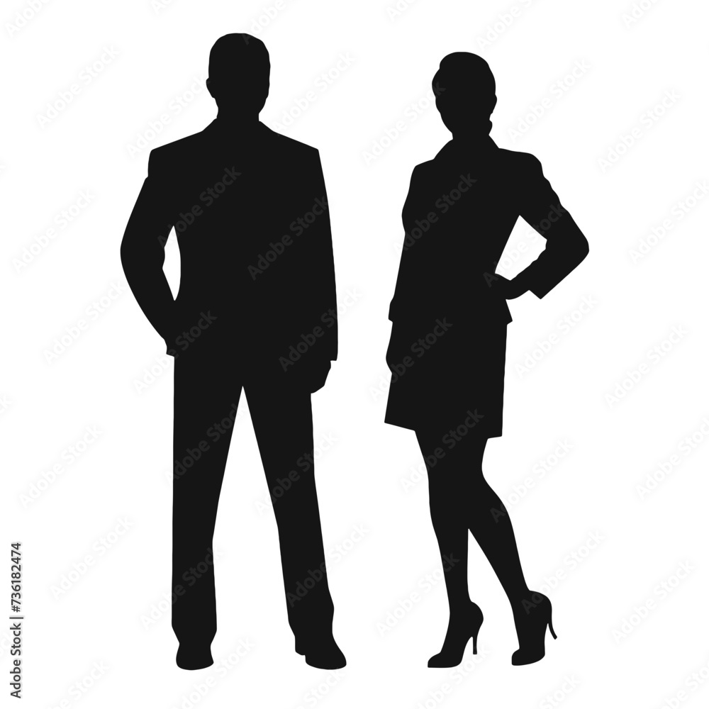 business people silhouette business people silhouette