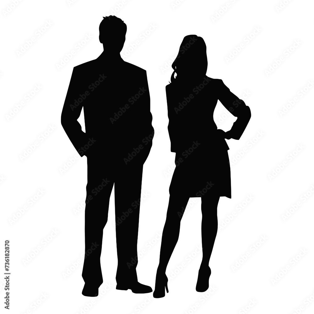 business people silhouette 