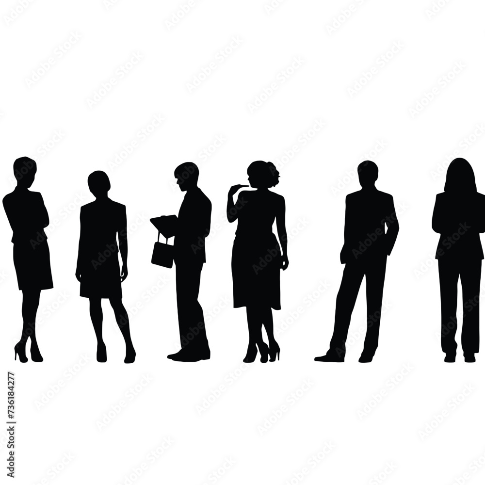 business people silhouette 