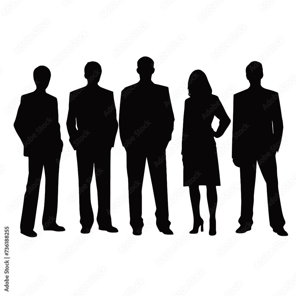 business people silhouette business people silhouette