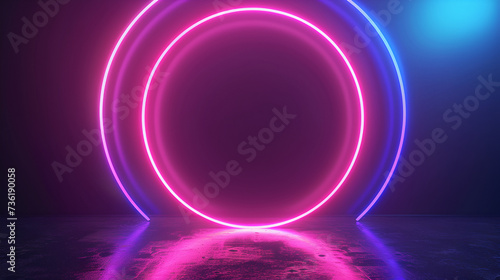 Vector abstract neon lights background design,Futuristic Stage colorful neon lights stages room background and backdrop, empty podium for Product Display or Presentations, abstract modern, Perfect 