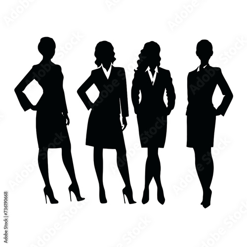 business people silhouette 