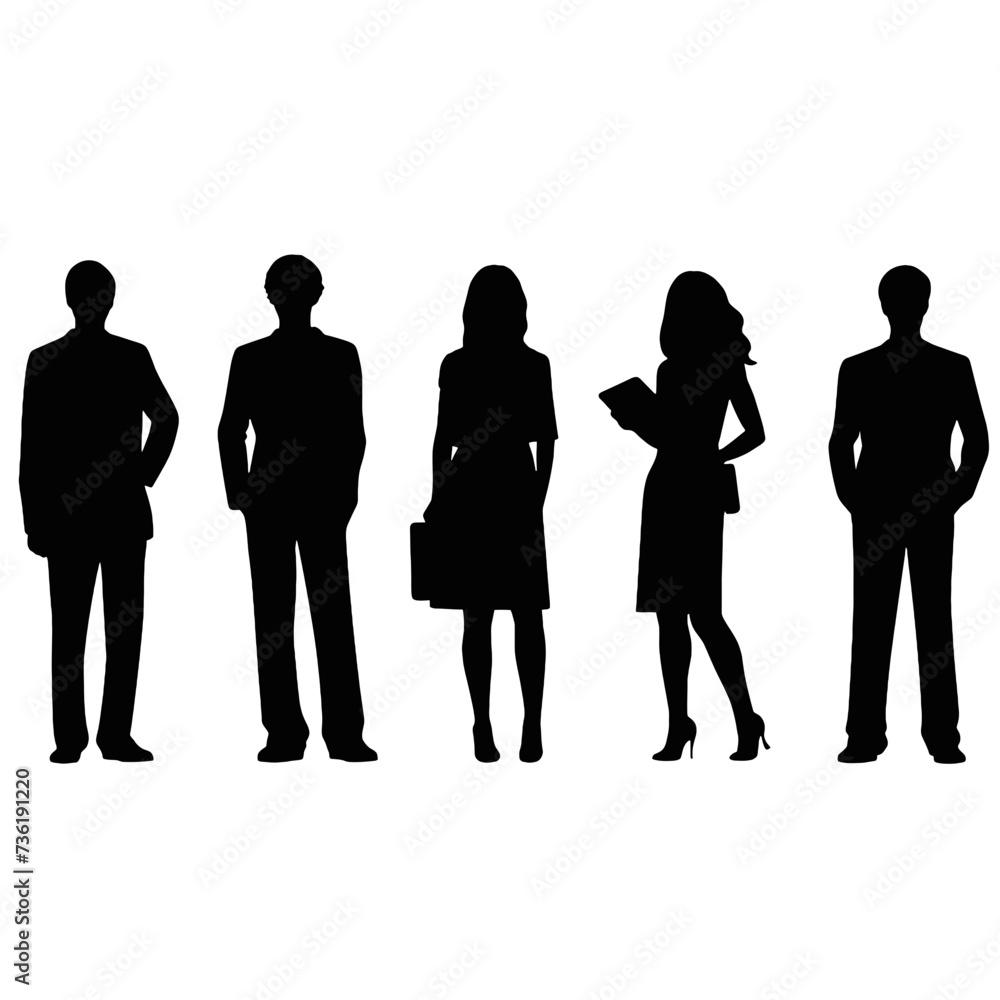 business people silhouette business people silhouette