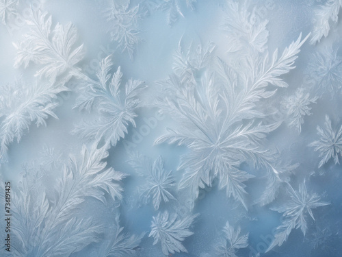 frosty setting: transform your space with an elegant setting featuring an icy texture background adorned with subtle frost patterns, evoking the pristine charm of the arctic © PREM