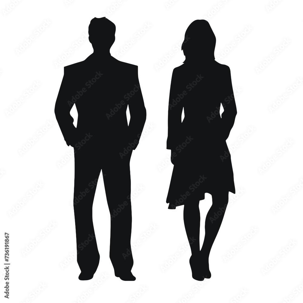 business people silhouette 