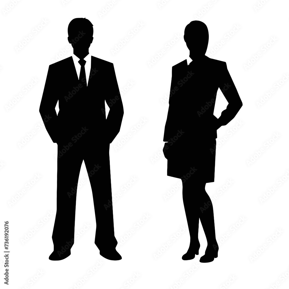 business people silhouette business people silhouette