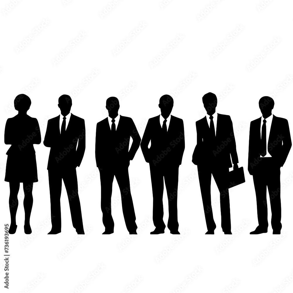 business people silhouette business people silhouette