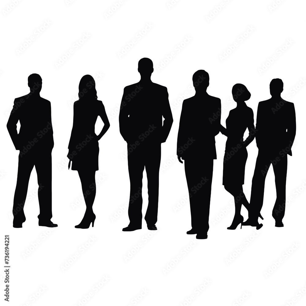business people silhouette business people silhouette
