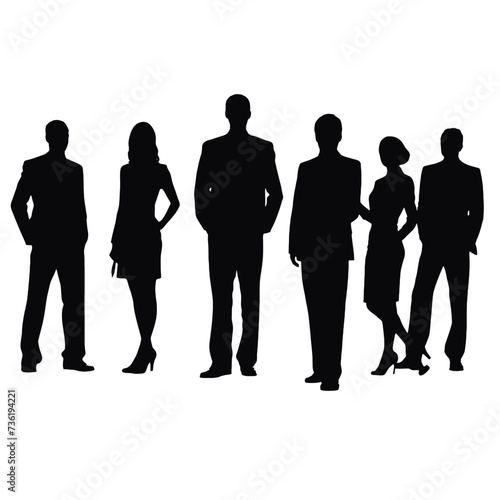 business people silhouette 