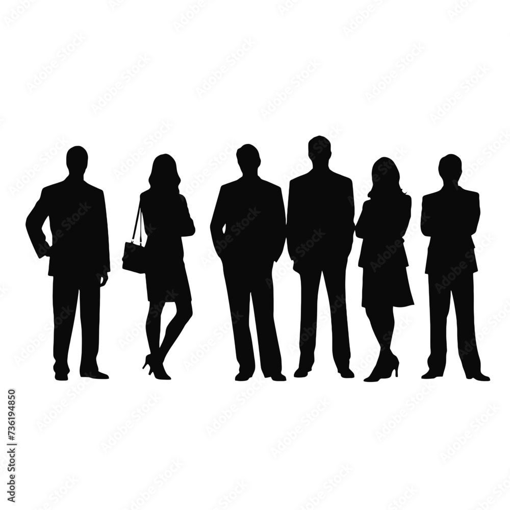 business people silhouette business people silhouette