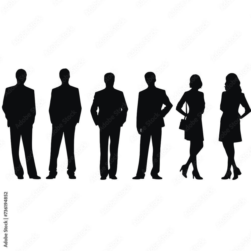 business people silhouette 