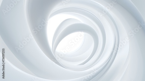 Abstract white background circle layers dimen