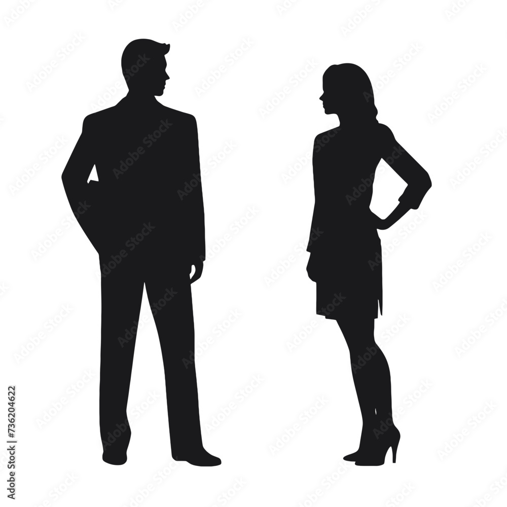 business people silhouette 