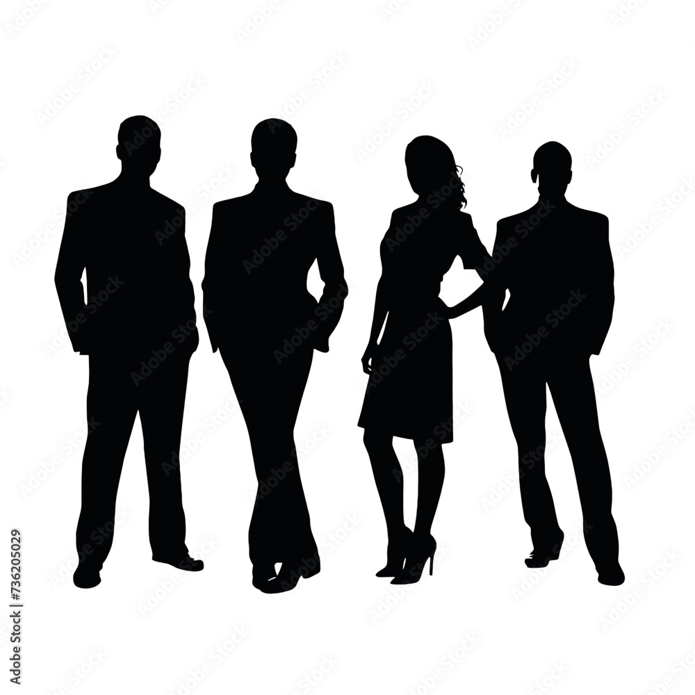 business people silhouette 