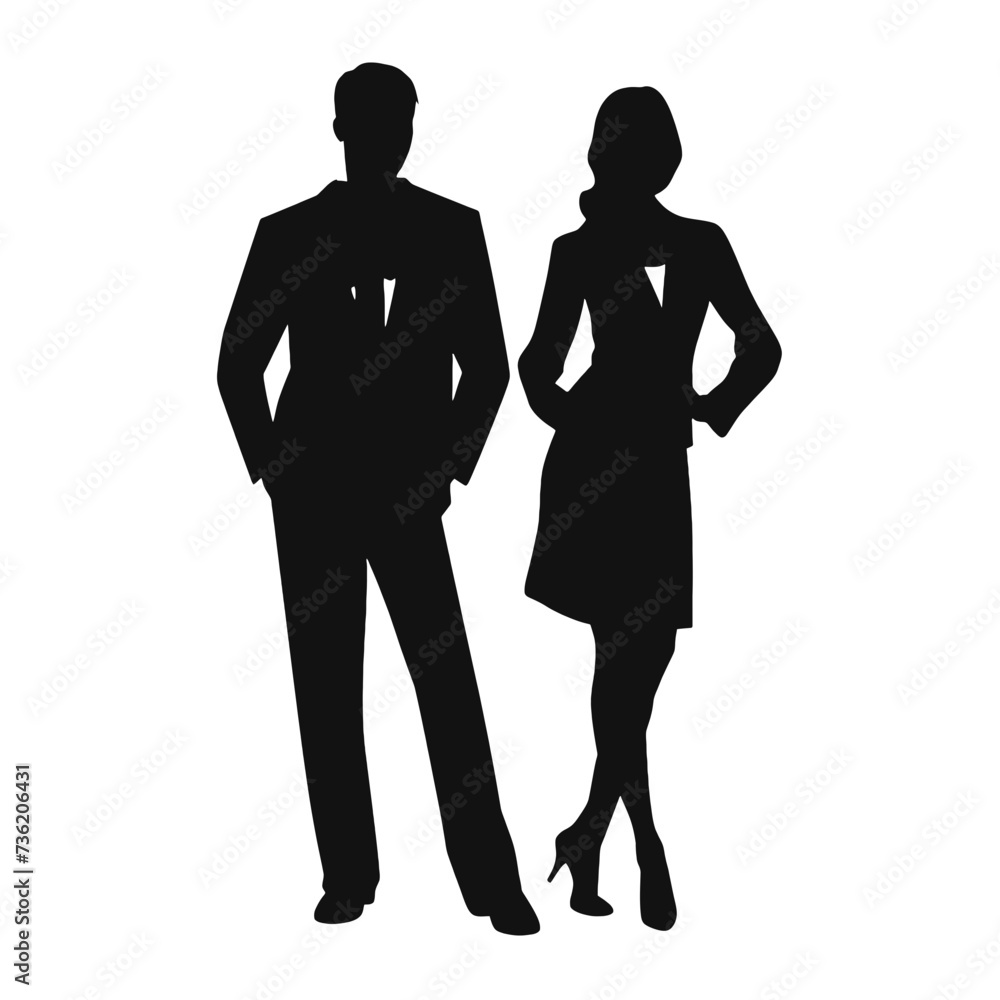 business people silhouette business people silhouette