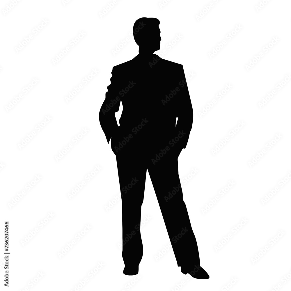 Fototapeta premium business people silhouette 