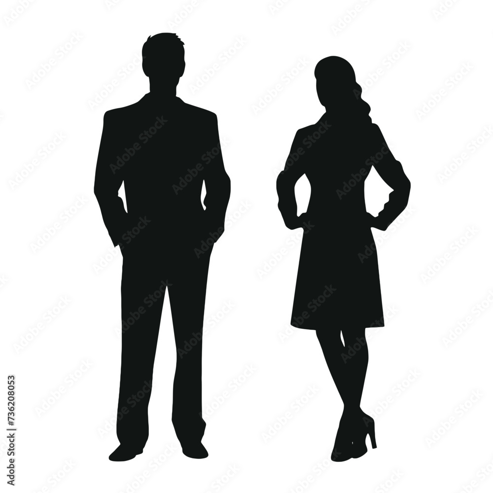 business people silhouette 