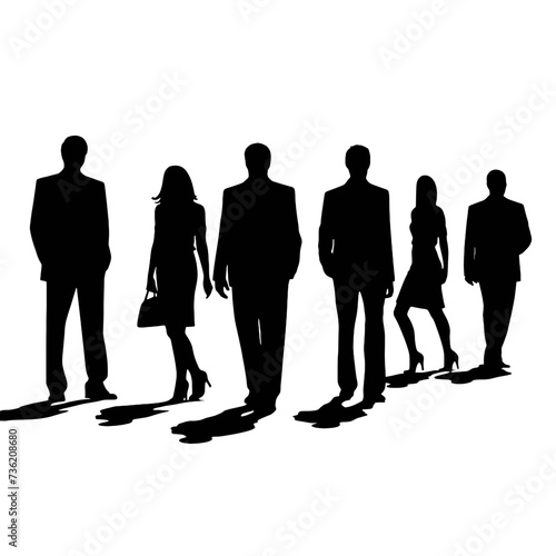 business people silhouette 