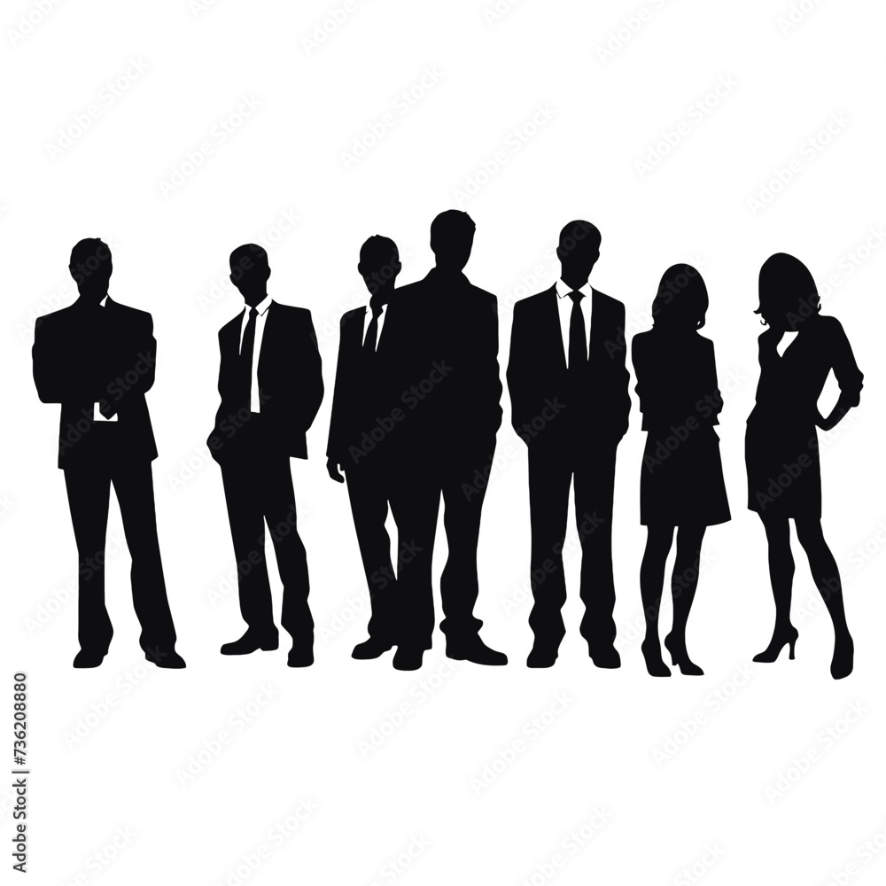 business people silhouette business people silhouette