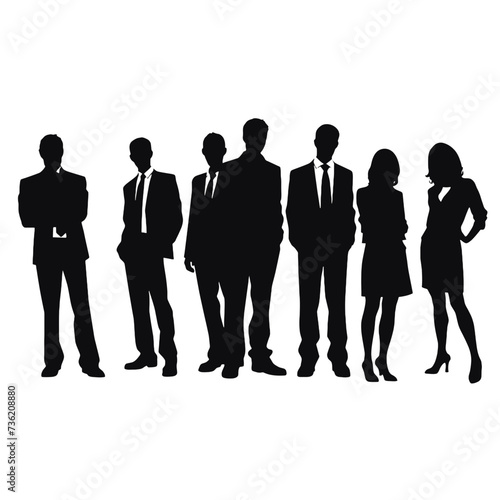 business people silhouette 