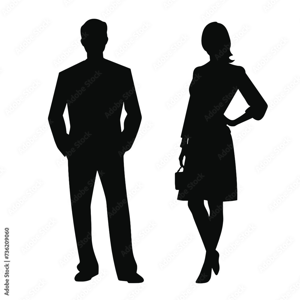 business people silhouette 