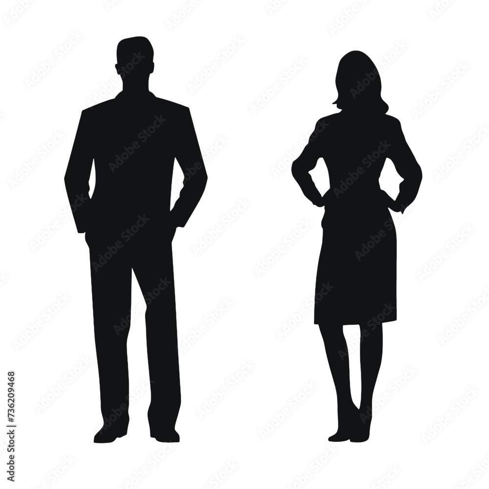 business people silhouette 