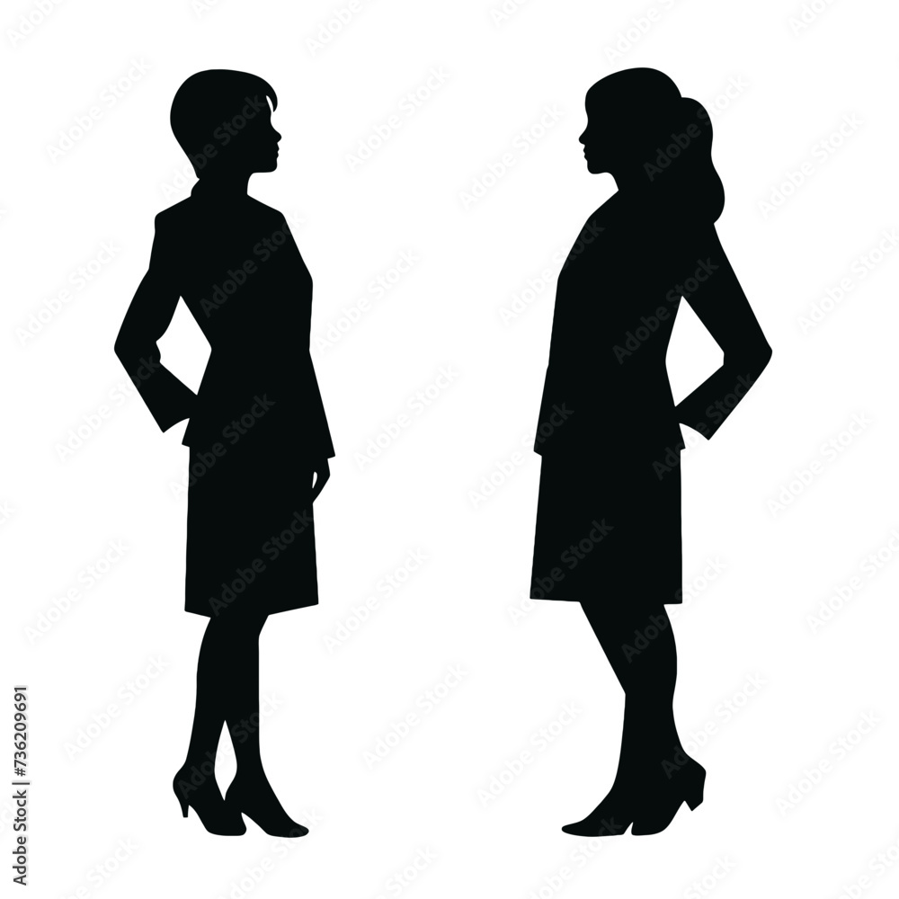 business people silhouette 