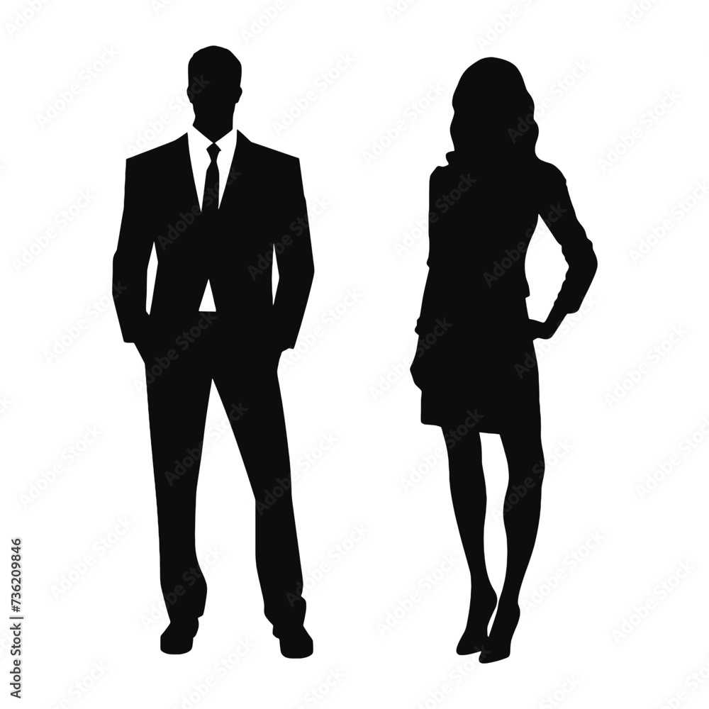 business people silhouette business people silhouette