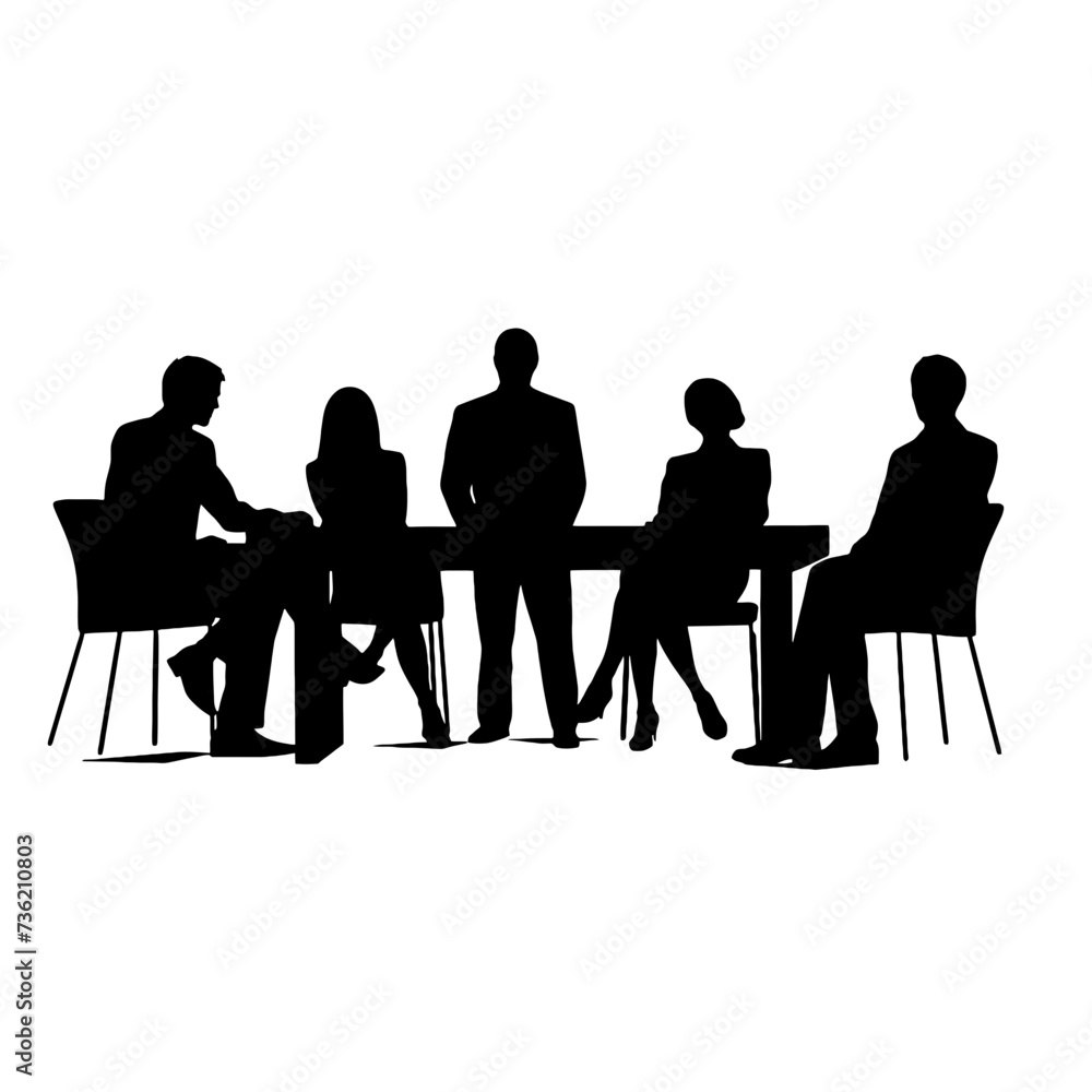 business people silhouette business people silhouette