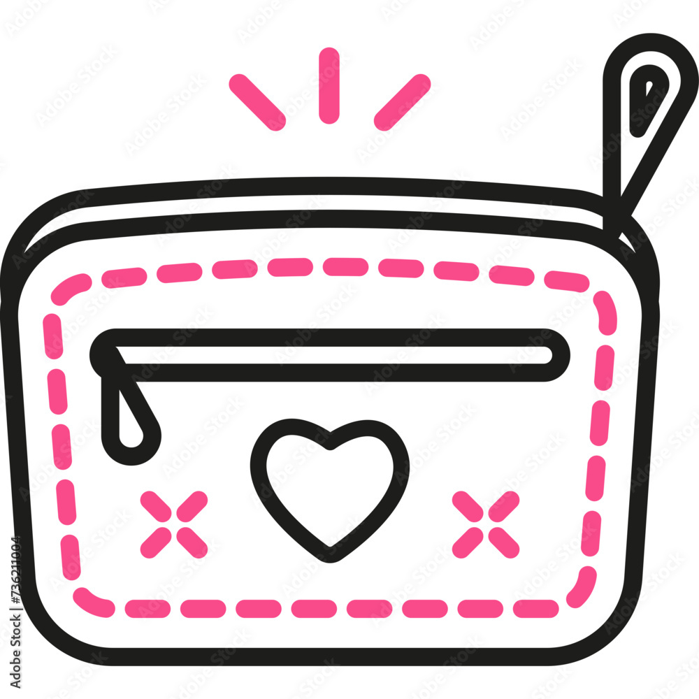 Cosmetics and Fashion Outline-cosmetic bag Cosmetics and Fashion Outline-cosmetic bag