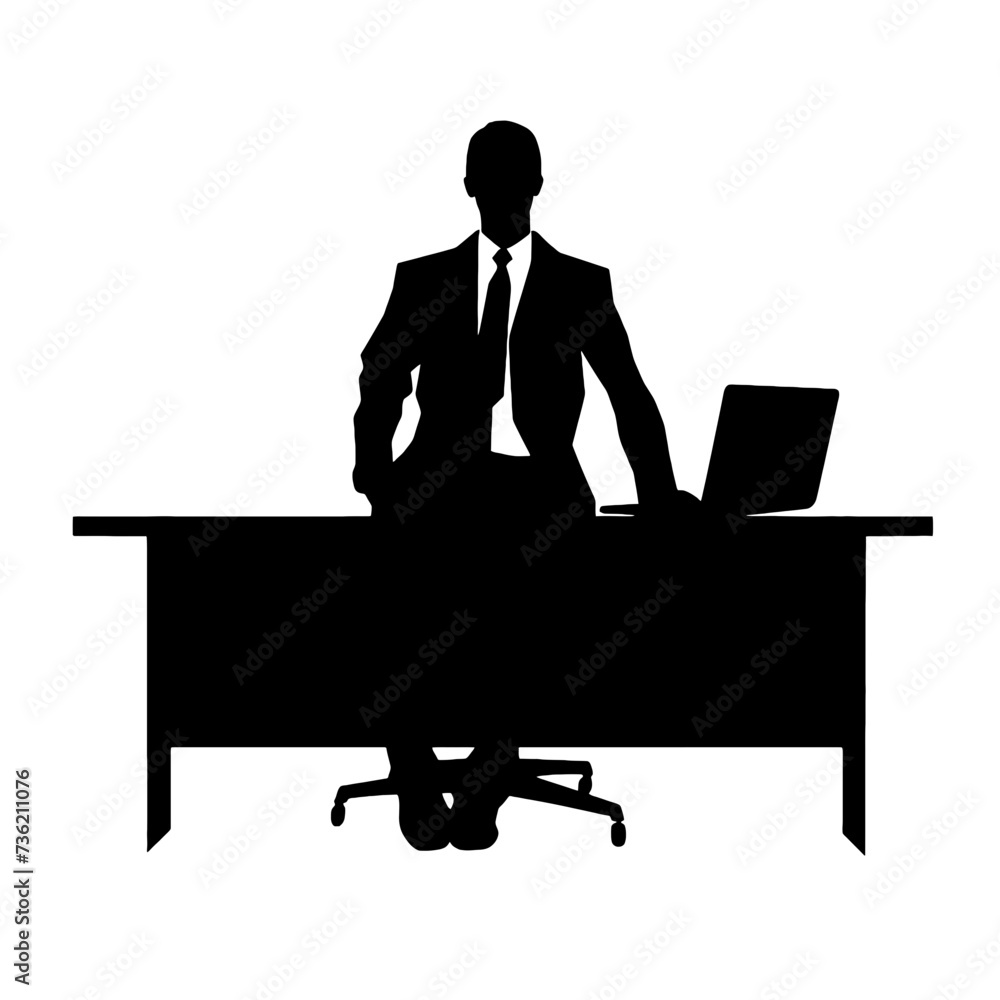 business people silhouette 