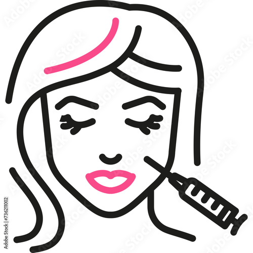 Cosmetics and Fashion Outline-face