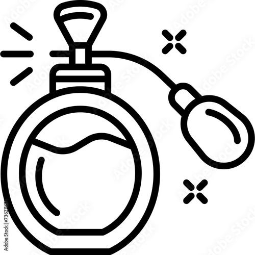 Cosmetics and Fashion Outline perfume