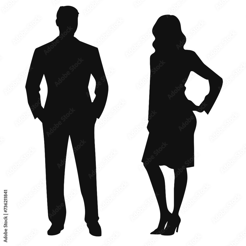 business people silhouette 