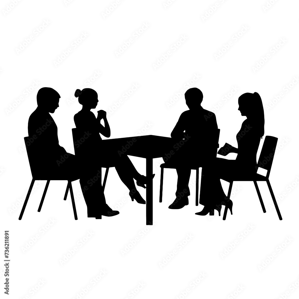 business people silhouette business people silhouette