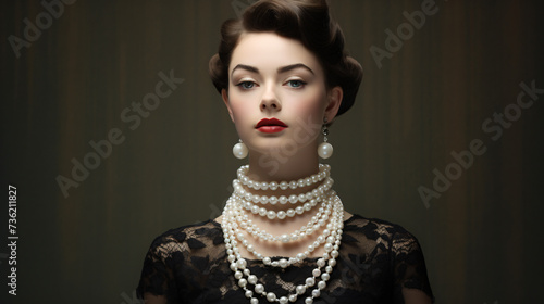 Pearl necklace.